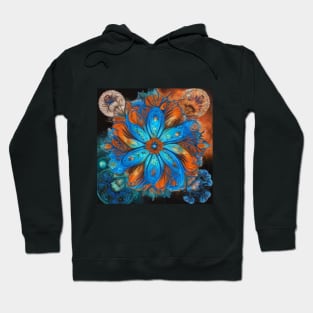 Oceanic Starburst Mandala Hoodie